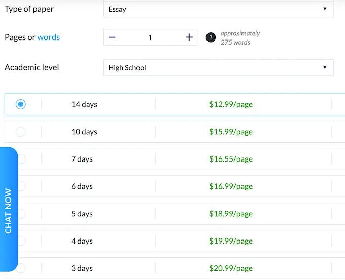 academized.com prices are below market average