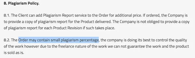 bestdissertation.com has poor plagiarism guarantee