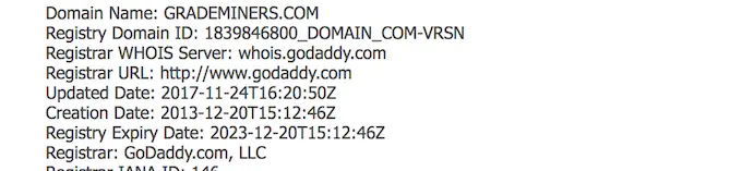 grademiners.com whois data
