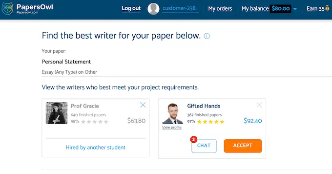 papersowl.com bidding process