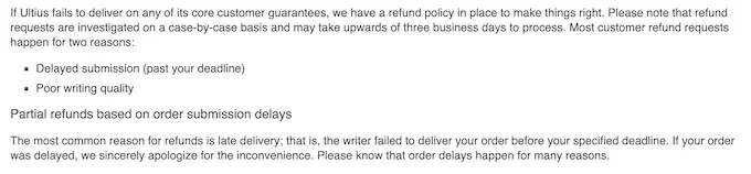 ultius.com refund policy